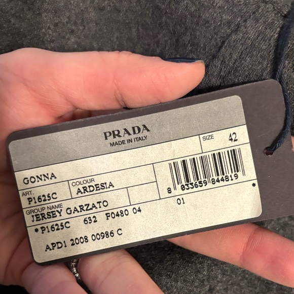 Prada Gray Ruffled High-Low Skirt - Picture 4 of 8